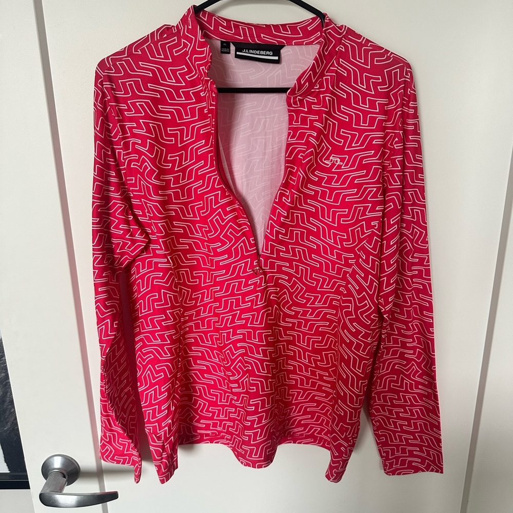 J.LINDEBERG MARILYN HALF ZIP STRETCH MIDLAYER Golf Tennis Top